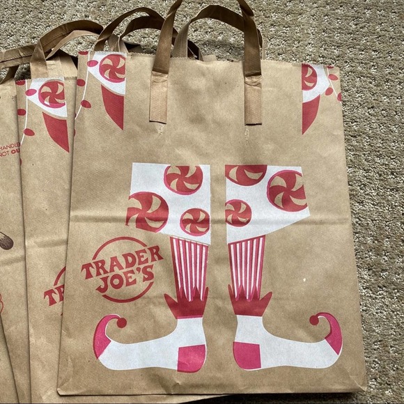 TRADER JOE’S • Set of 7+ Paper Reusable Bags - Picture 3 of 4